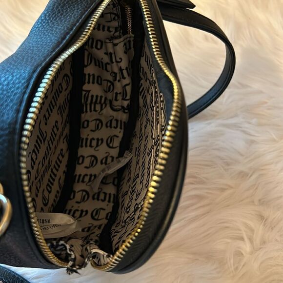 NWT Juicy Couture Love Never Dies Crossbody Heart Bag - Black 🖤🩷❤️ - Picture 9 of 10